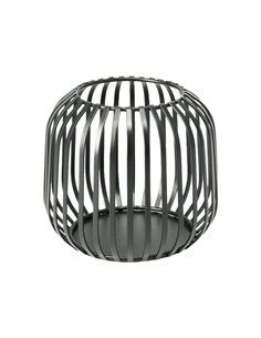 Κηροπήγιο μεταλλικό για ρεσώ μαύρο 12,5x11,4εκ