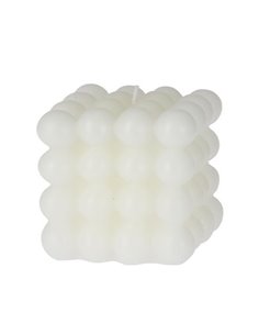 Κερί αρωματικό "Cube" 320γρ. 7,5x7,5x7,5εκ. off white