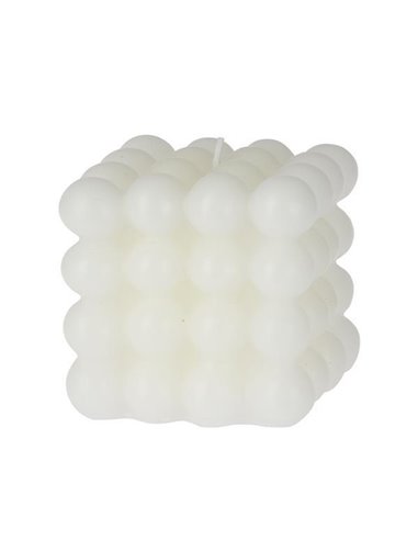 Κερί αρωματικό "Cube" 320γρ. 7,5x7,5x7,5εκ. off white