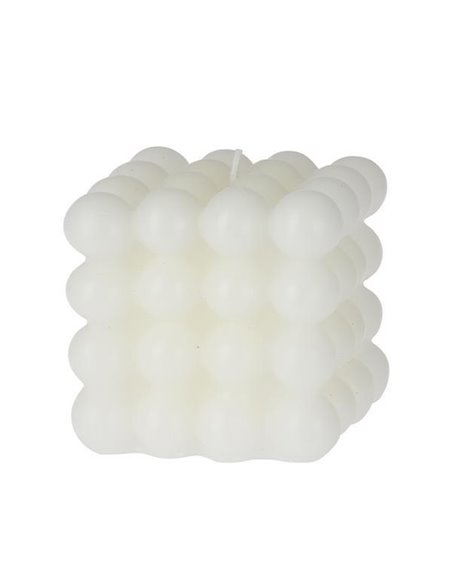 Κερί αρωματικό "Cube" 320γρ. 7,5x7,5x7,5εκ. off white