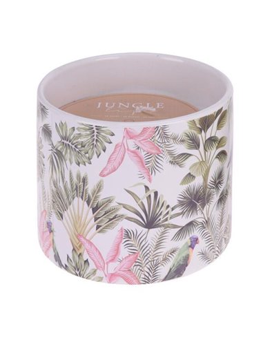 Κερί αρωματικό σε κεραμικό βαζάκι Ø10,4xY8,5εκ. jungle