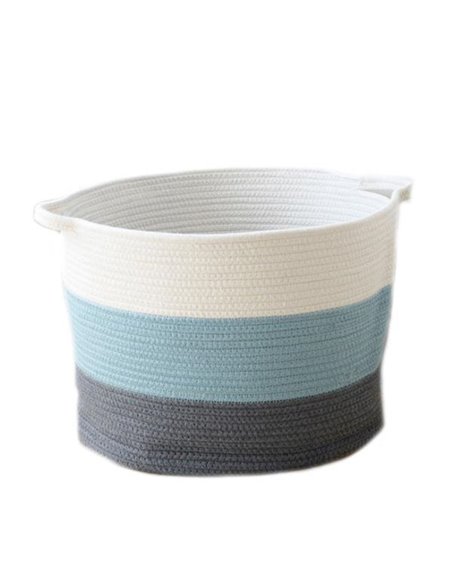 Καλάθι αποθήκευσης πλεκτό από νήμα Υ33x45x40εκ.