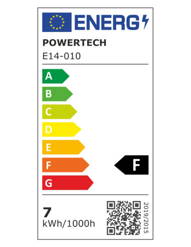 POWERTECH LED λάμπα mini globe E14-010, 7W, 4000K, E14, 600lm