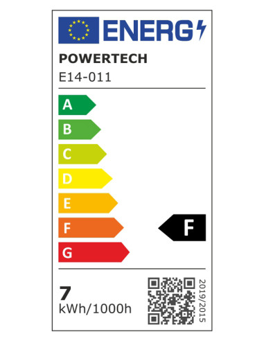 POWERTECH LED λάμπα candle E14-011, 7W, 4000K, E14, 600lm