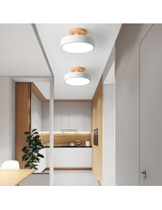 POWERTECH LED φωτιστικό οροφής HLL-0120, 12W, 4000K, Φ18x12cm, λευκό