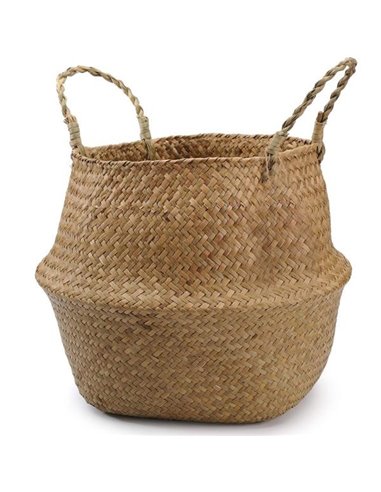 Ψάθινο καλάθι Υ35εκ. Ø 28εκ.(το άνοιγμα)