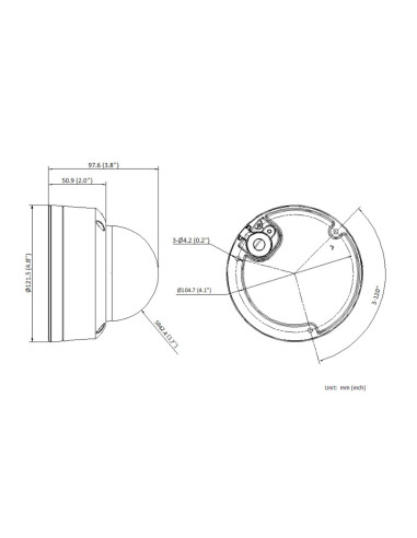 HIKVISION HIWATCH IP κάμερα ColorVu HWI-D149H, 2.8mm, 4MP, IP67, PoE