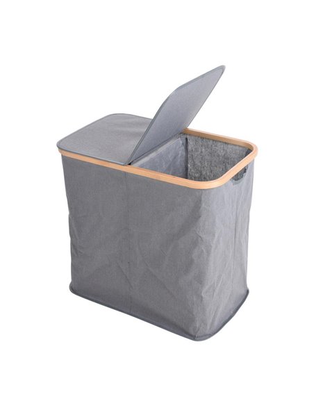 Καλάθι απλύτων γκρι Υ51x53x33εκ.