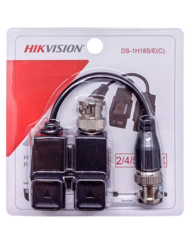 HIKVISION παθητικό video balun DS-1H18S-EC για έως 8MP κάμερες