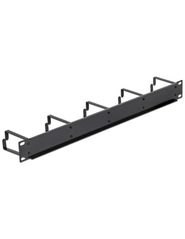 DELOCK cable management 42496 για rack 19"/1U, 5x γάντζοι, μαύρο