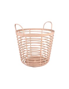 Καλάθι αποθήκευσης ή απλύτων μπεζ Υ40,2x Ø37,4εκ.