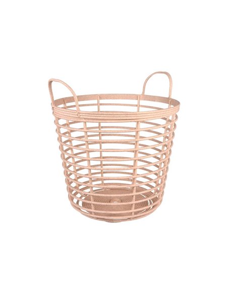 Καλάθι αποθήκευσης ή απλύτων μπεζ Υ40,2x Ø37,4εκ.