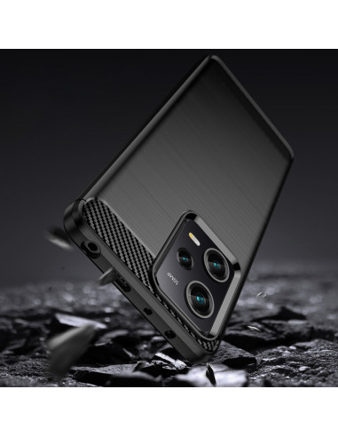 POWERTECH θήκη Carbon MOB-1847 για Xiaomi Note 12 Pro/Poco X5 Pro, μαύρη