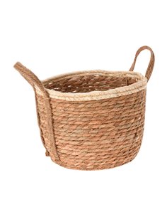 Καλάθι ψάθινο μεγάλο Υ29x Ø32εκ.