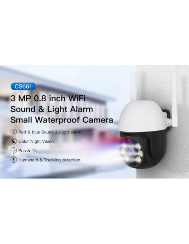 VSTARCAM smart IP κάμερα CS661, IP65, 3MP, WiFi, PTZ