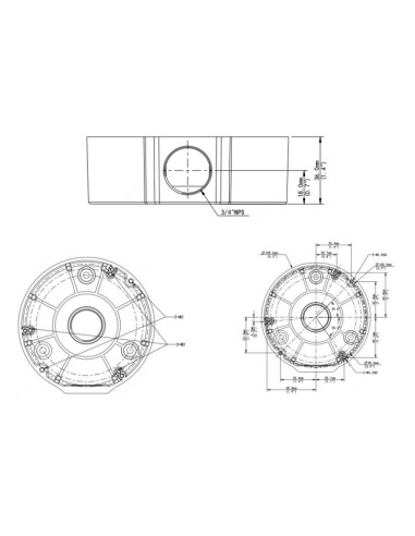 UNIARCH βάση κάμερας TR-JB03-G-IN, μεταλλική, λευκή