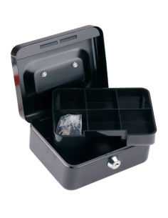 MP κουτί ταμείου με κλειδί PA214-02 με θήκη & λαβή, μεταλλικό, 19x14cm