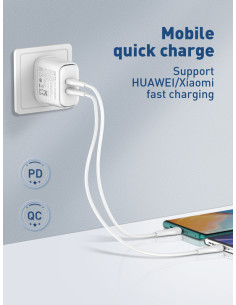 LDNIO καλώδιο USB-C σε USB-C LC611C, 65W PD, 1m, πράσινο