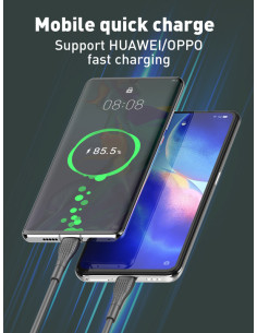 LDNIO καλώδιο USB-C σε USB-C LC672C, 65W PD, 2m, μπλε