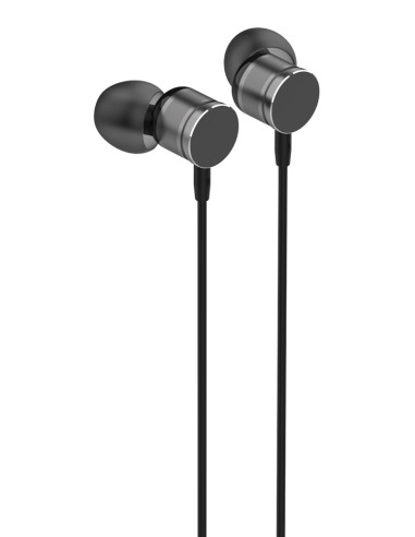 LDNIO earphones με μικρόφωνο HP04, 3.5mm σύνδεση, Φ10mm, 1.2m, γκρι