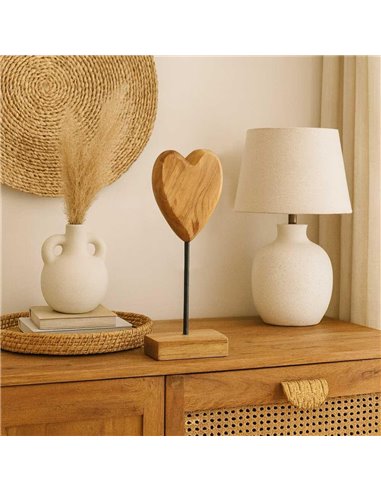 Ξύλινο διακοσμητικό καρδιά  Υ36xM17xΠ12εκ