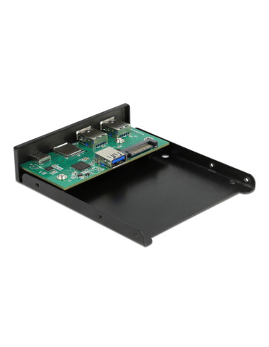 DELOCK front panel 64058, 3.5" σε USB-C, 2x USB & SD/Micro SD