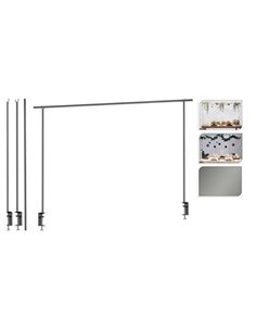 Μεταλλική κρεμάστρα για διακόσμηση τραπεζιού, ασημί 135-250εκ.