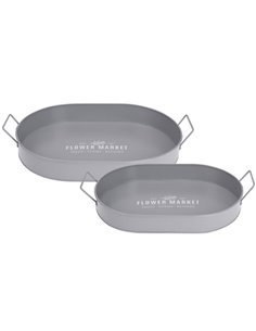 Δίσκοι μεταλλικοί σετ 2 τμχ 35 - 40xεκ. γκρι