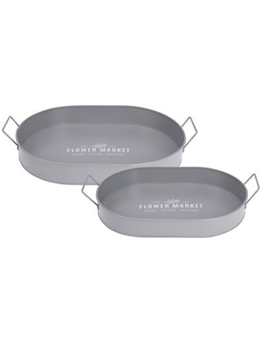 Δίσκοι μεταλλικοί σετ 2 τμχ 35 - 40xεκ. γκρι