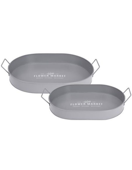 Δίσκοι μεταλλικοί σετ 2 τμχ 35 - 40xεκ. γκρι