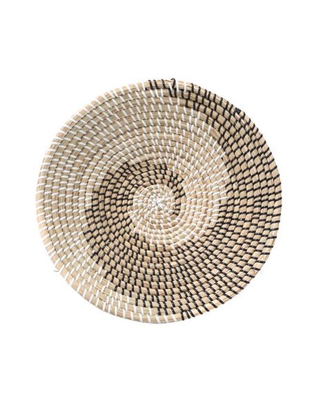 Πιατέλα διακοσμητική Tortilla Black and White Ø35x9εκ.