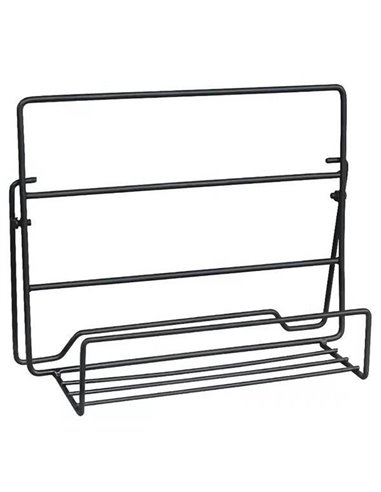 Σταντ κοσμημάτων μεταλλικό μαύρο 27x9xY20εκ.