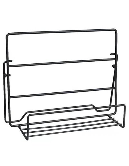 Σταντ κοσμημάτων μεταλλικό μαύρο 27x9xY20εκ.