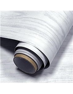 Αυτοκόλλητο διακοσμητικό ρολό με όψη ξύλου γκρι 60x300εκ.