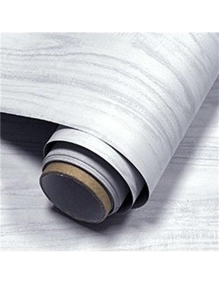 Αυτοκόλλητο διακοσμητικό ρολό με όψη ξύλου γκρι 60x300εκ.