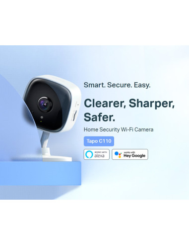 TP-LINK smart κάμερα Tapo C110, 2K, motion detection, Wi-Fi, Ver. 2.0