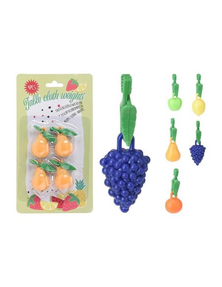 Βαρίδια τραπεζομάντηλου 7x3εκ. 4τμχ κοκτέηλ 5 σχέδια