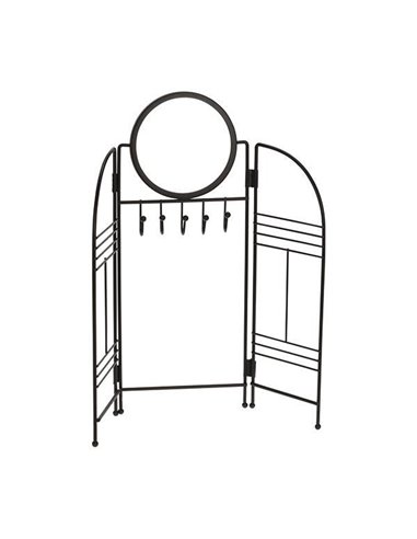 Βάση οργάνωσης κοσμημάτων με καθρέφτη μαύρη 33x4xΥ31,5εκ