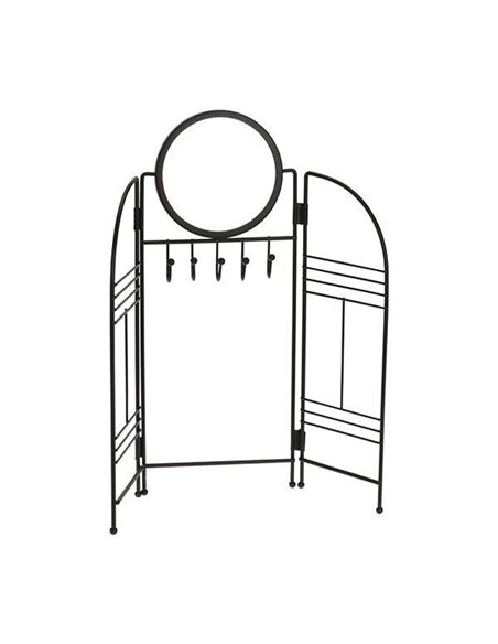 Βάση οργάνωσης κοσμημάτων με καθρέφτη μαύρη 33x4xΥ31,5εκ