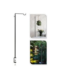 Μεταλλική κρεμάστρα για διακόσμηση τραπεζιού, μαύρη 90εκ.