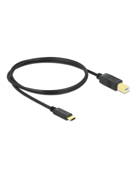 DELOCK καλώδιο USB-C σε USB Type B 83601, 1m, μαύρο