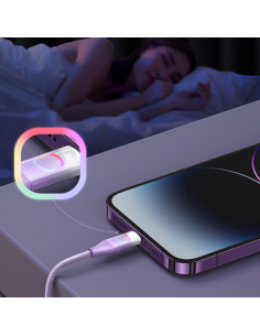 USAMS καλώδιο Lightning σε USB-C US-SJ638, 30W PD, 1.2m, μαύρο