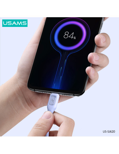 USAMS καλώδιο micro USB σε USB US-SJ620, 10W, 1m, μαύρο