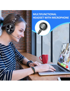 ONEODIO gaming headset Fusion A71D, 3.5mm σύνδεση, Hi-Res, 40mm, μαύρο