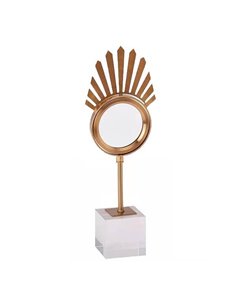 Επιτραπέζιο διακοσμητικό "Crown" χρυσό, μεταλλικό, 23x10x33εκ.