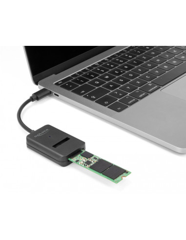 DELOCK αντάπτορας USB-C σε M.2 NVMe PCIe/SATA SSD 64198, 10Gbps