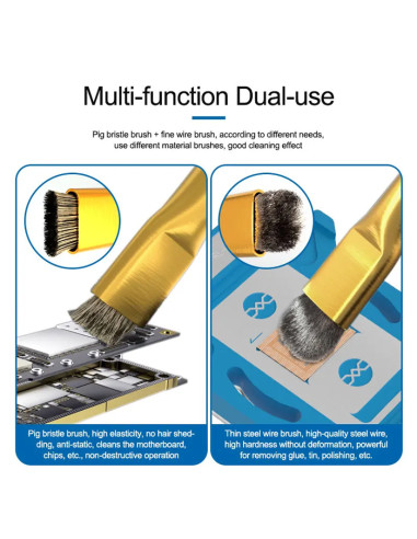 SUNSHINE εργαλείο καθαρισμού SS-022D για επισκευές κινητών, 2x βούρτσες