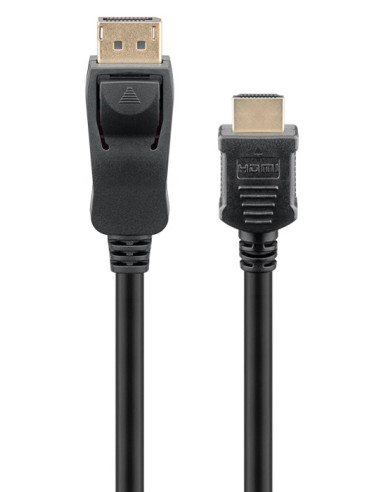 GOOBAY καλώδιο DisplayPort σε HDMI 64838, 4K/30Hz, 5m, μαύρο