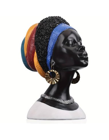 Διακοσμητικό African Lady, Υ23,5x16,5x20εκ.