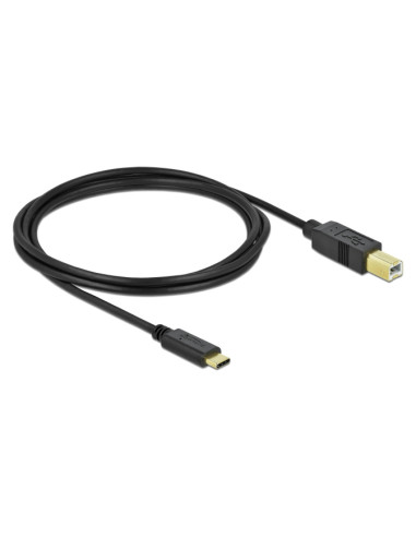 DELOCK καλώδιο USB-C σε USB Type B 83330, 2m, μαύρο